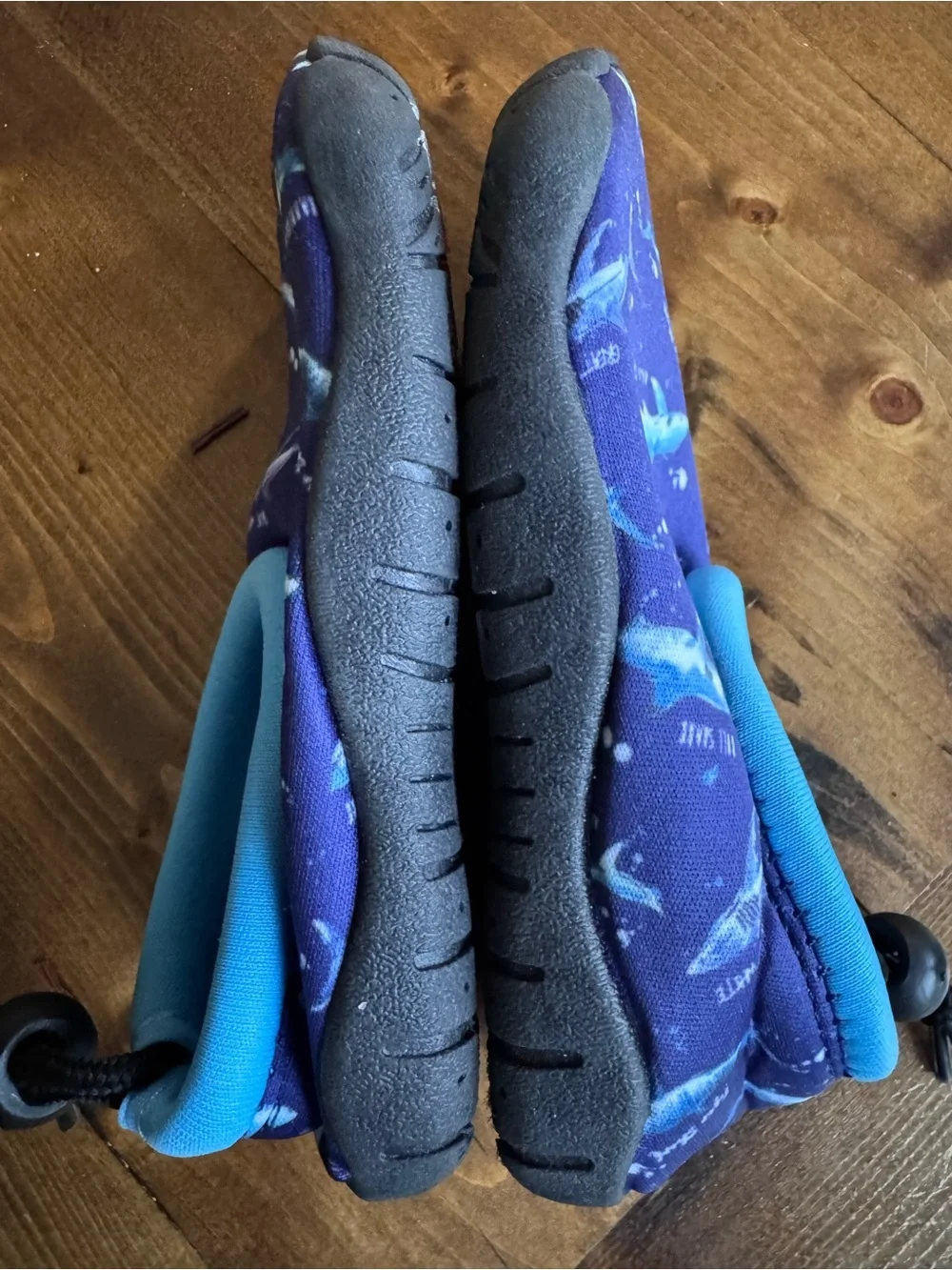 Tommy Bahama Blue Shark-Print Kids Water Shoes